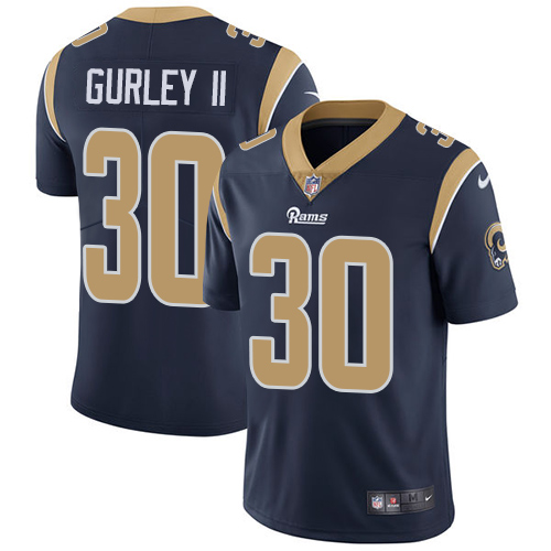 2019 Men Los Angeles Rams #30 Gurley II dark blue Nike Vapor Untouchable Limited NFL Jersey